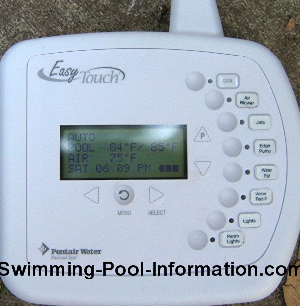 digital swimming pool controls